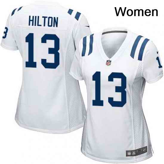 Womens Nike Indianapolis Colts 13 TY Hilton Game White NFL Jersey